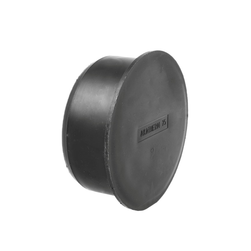 Dyka Solydo EasyFit eindkap, pp, zwart, 75 mm 
