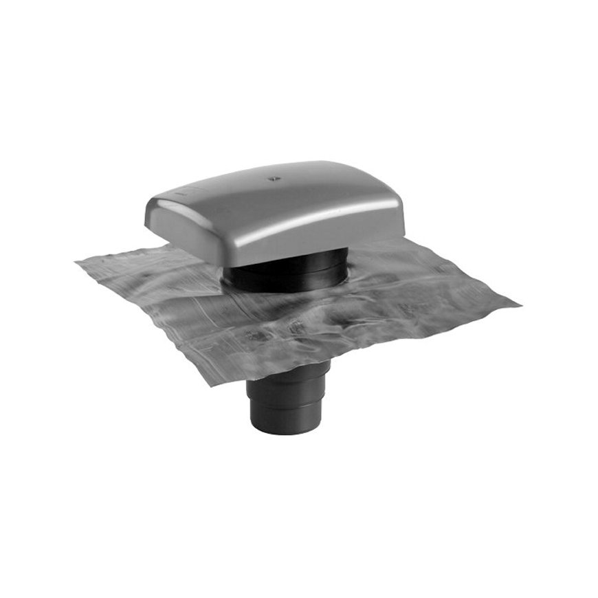 Ubbink ontluchtingspan, voor hellend dak 5 - 55°, type RVT 200, universeel, lood, grijs 