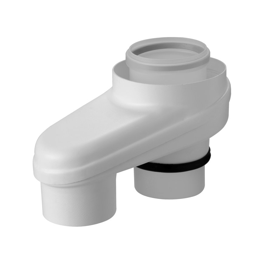 Ubbink spruitstuk, pp, wit, Ø 100/150 - 100/100 mm 