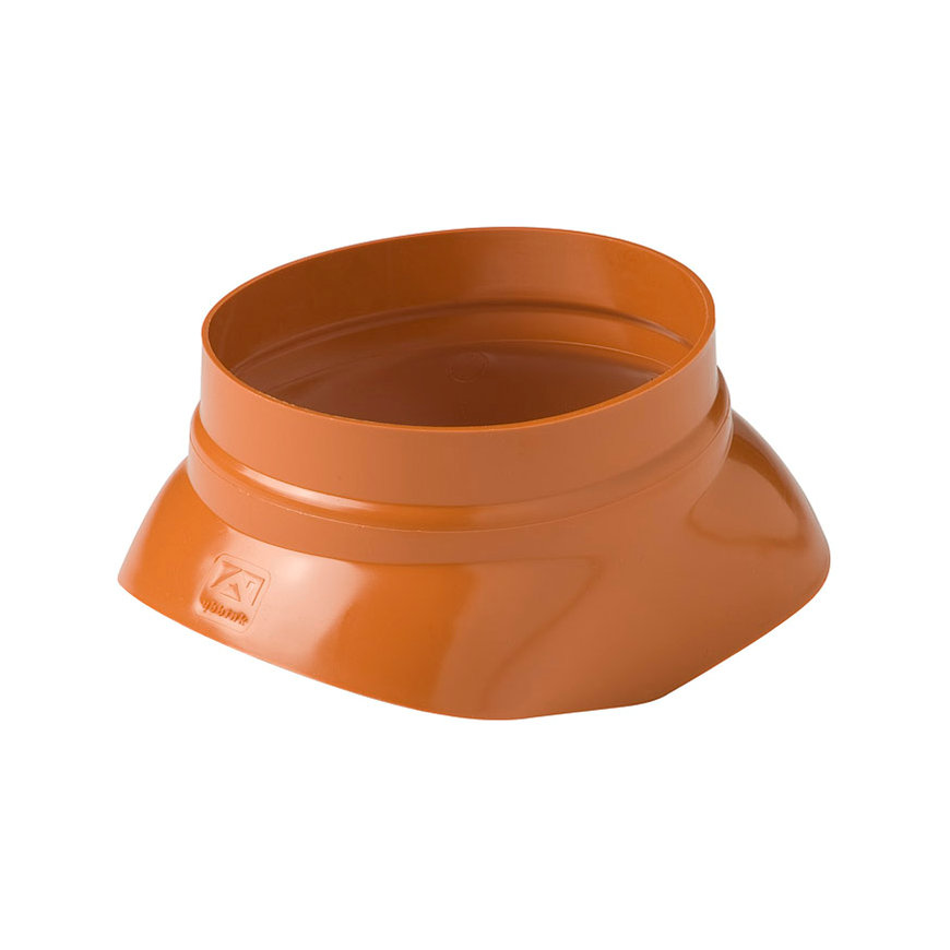 Ubbink dakdoorvoerschaal 131, voor dakdoorvoer 131, voor 5-serie, kunststof, terracotta 