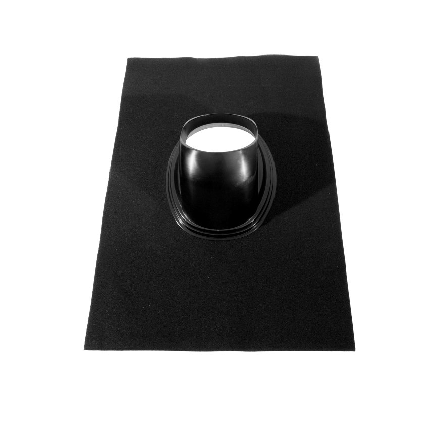 Ubbink dakdoorvoerpan, Ubiflex, 214 mm, universeel, zwart, dakhelling 25 - 45°, 700 x 1000 mm 