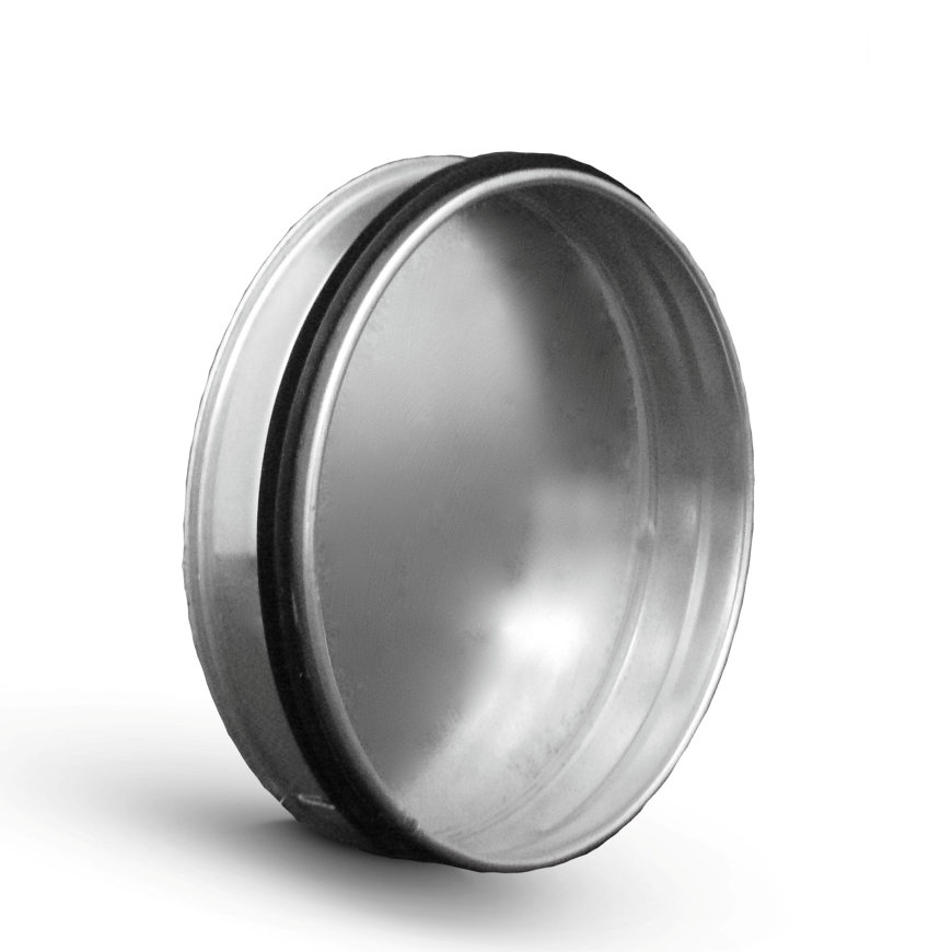 Spiraliet eindkap, met epdm ring, voor buis, 160 mm 