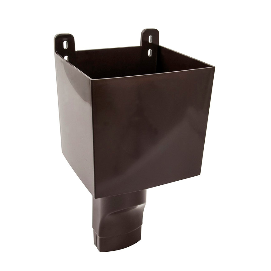 Nicoll Techtan Ovation Regensammler, PVC, braun, RAL 8017, 105 x 76 mm 