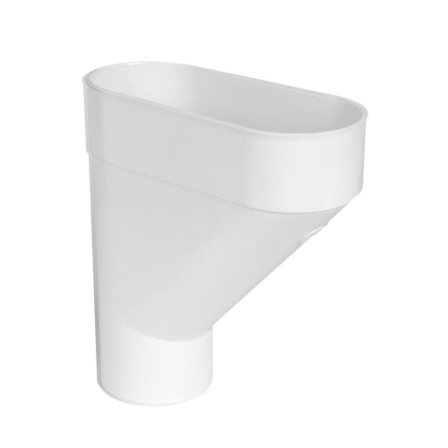 Nicoll Techtan hwa hamvormige verzamelbak, pvc, 2x inwendig lijm x verjongd spie, wit, 100 mm