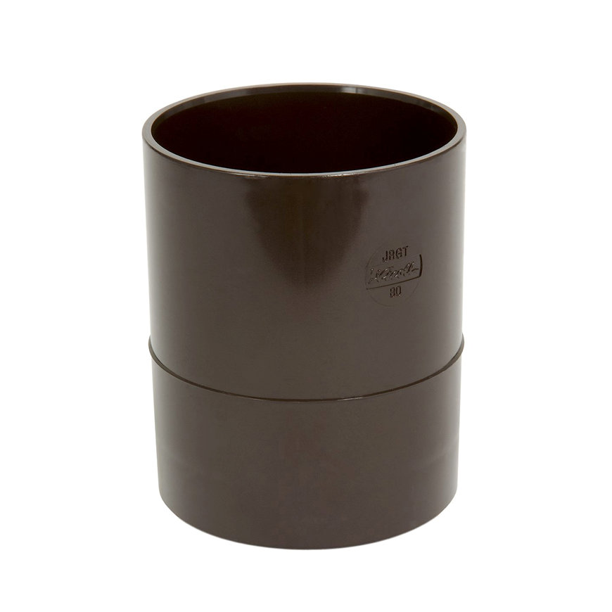 Nicoll Techtan verlengde hwa mof, pvc, inwendig lijm x verjongd spie, bruin, RAL 8017, 100 mm 