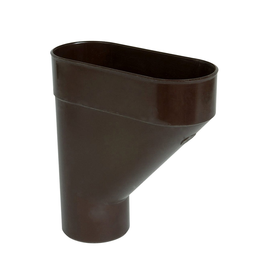 Nicoll Techtan hwa hamvormige verzamelbak, pvc, 2x inwendig lijm x verjongd spie, bruin, 100 mm 