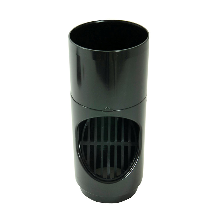 Nicoll Techtan hwa bladscheider, pvc, zwart, RAL 9011, 80 mm 