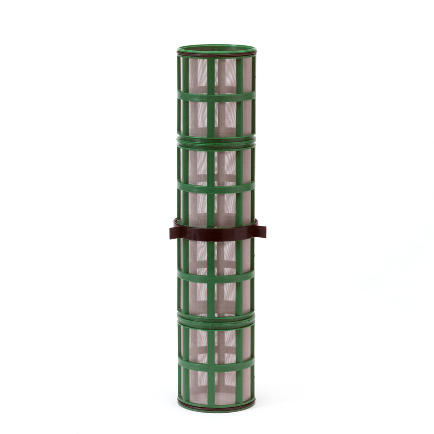 Amiad Zylindersieb für Stahlfilter 3", T x L = 100 x 500 mm, Siebperforation 0,50 mm, grün 