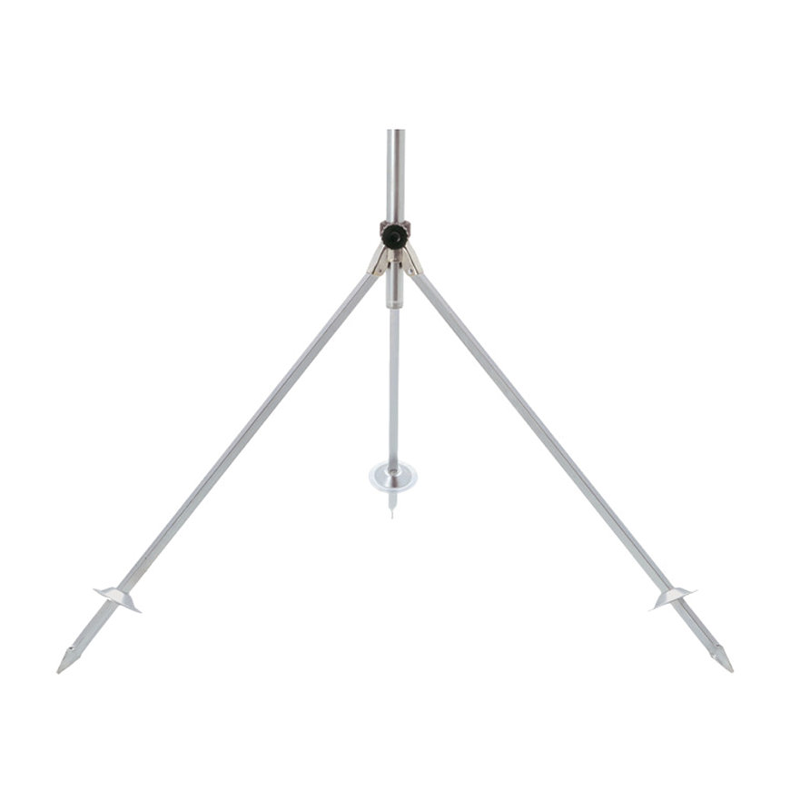Regner-Stativ, Dreibein mit Erdspießen, einklappbar, verzinkter Stahl, ¾" 