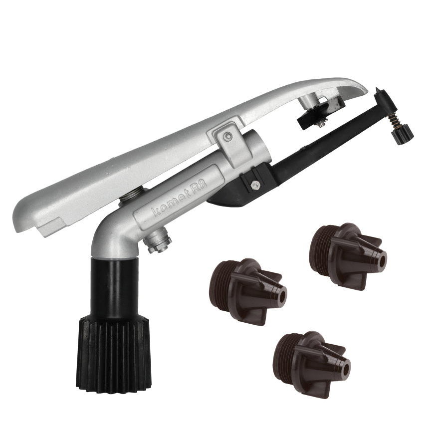 Komet rondsproeier, type R8, incl. nozzles, 1&frac14;" binnendraad 