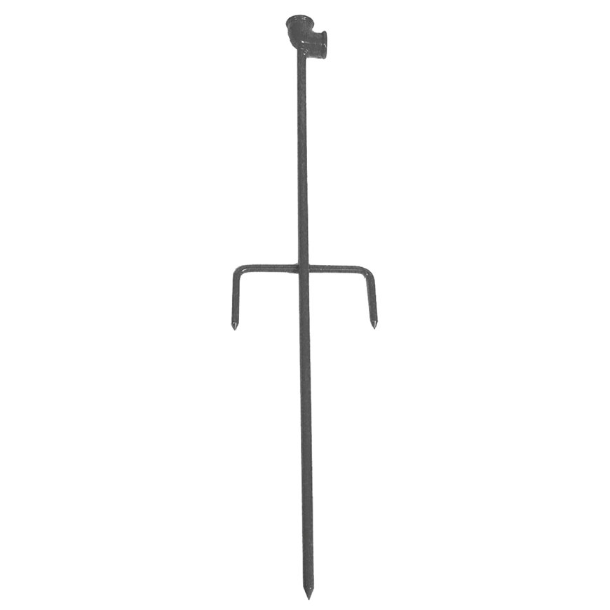 Talen Tools Regner-Stativstange mit Querstütze, einzeln, ½", pulverbeschichteter Stahl 