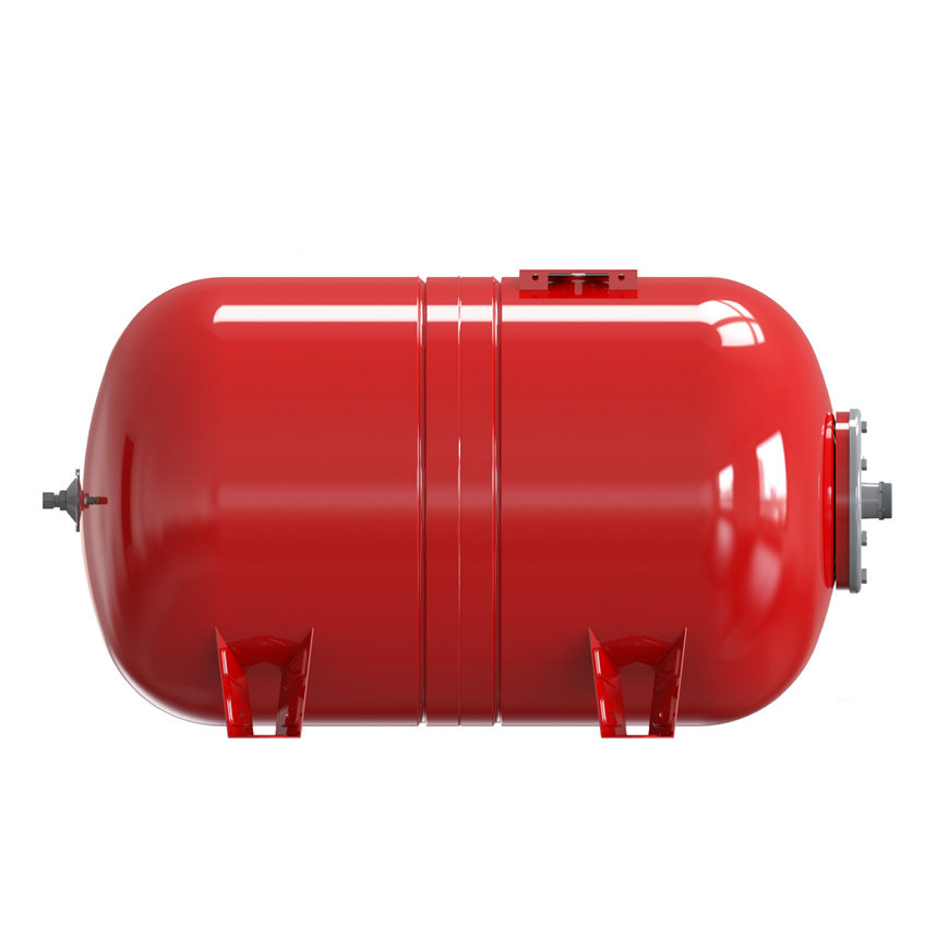 Varem expansievat, type Maxivarem LS, carbon stalen flens, horizontaal, 2 bar, rood, 1½", 300 liter 