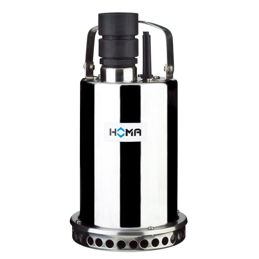 Homa Tauchmotorpumpe für Schmutzwasser, Mantelkühlung, CR 360 V WA, Edelstahl, 230 V 