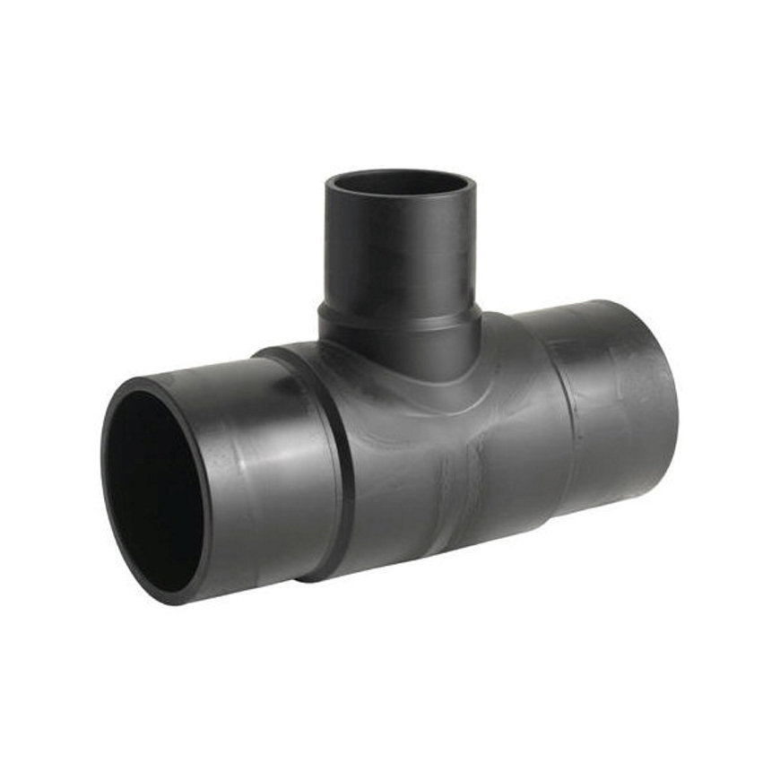 Wavin Monoline verloop T-stuk 90°, pe100, 3x uitw. las, lange spie, L, SDR11, 16 bar, 110 x63 x110mm 