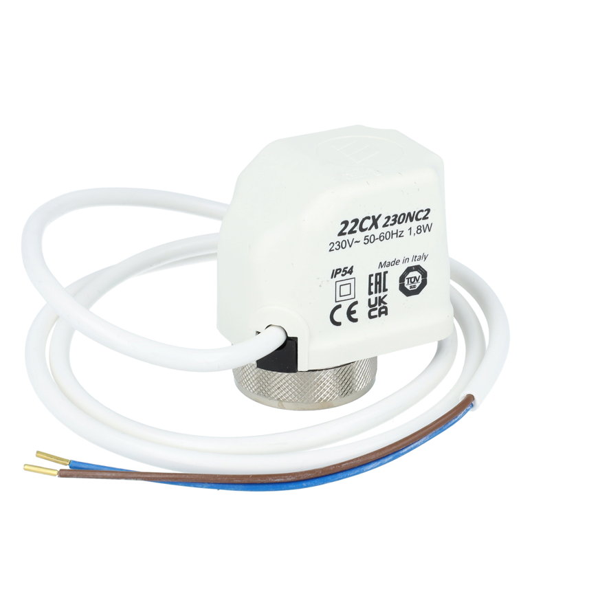 Watts Vision 2.0 stelmotor voor ventiel, type 22CX, 230 V, NC 2-draads 