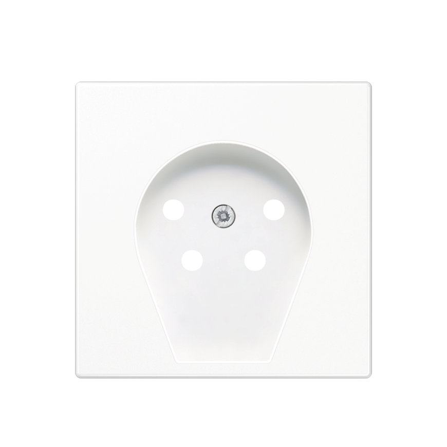 Jung centraalplaat voor telefoon-aansluitdoos, LS range, alpine wit 