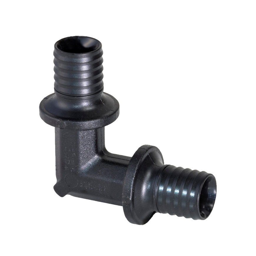 TECEflex knie 90°, ppsu, 2x pers, 16 mm 