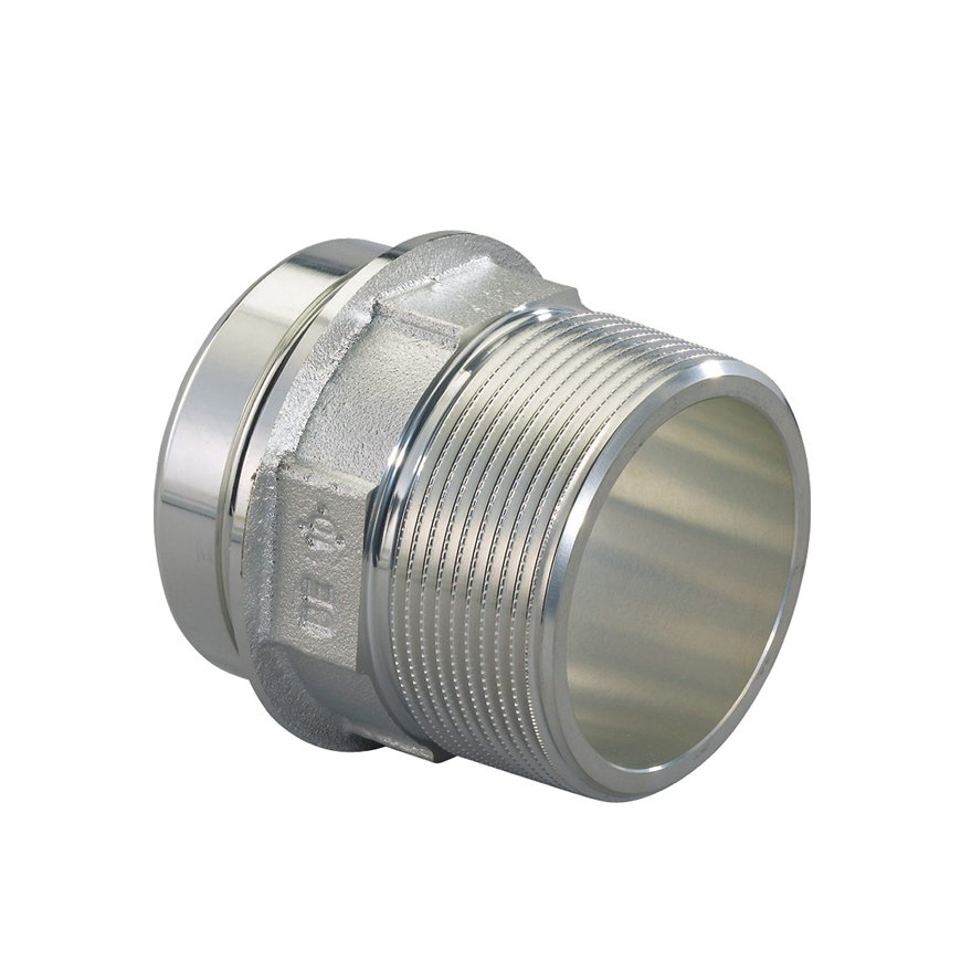 Uponor RS adapter, messing vertind, buitendraad RS2 - 2½" 