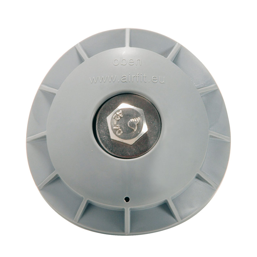 Airfit pp buismontageplug voor buis 100 - 110 mm, t.b.v. inspectie/ontstopping, grijs 