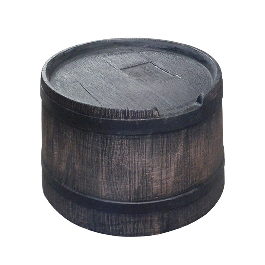 Roto Regentonnen-Sockel in Holzoptik, für 50 und 80 Liter-Regentonne, 40 x 20 cm 