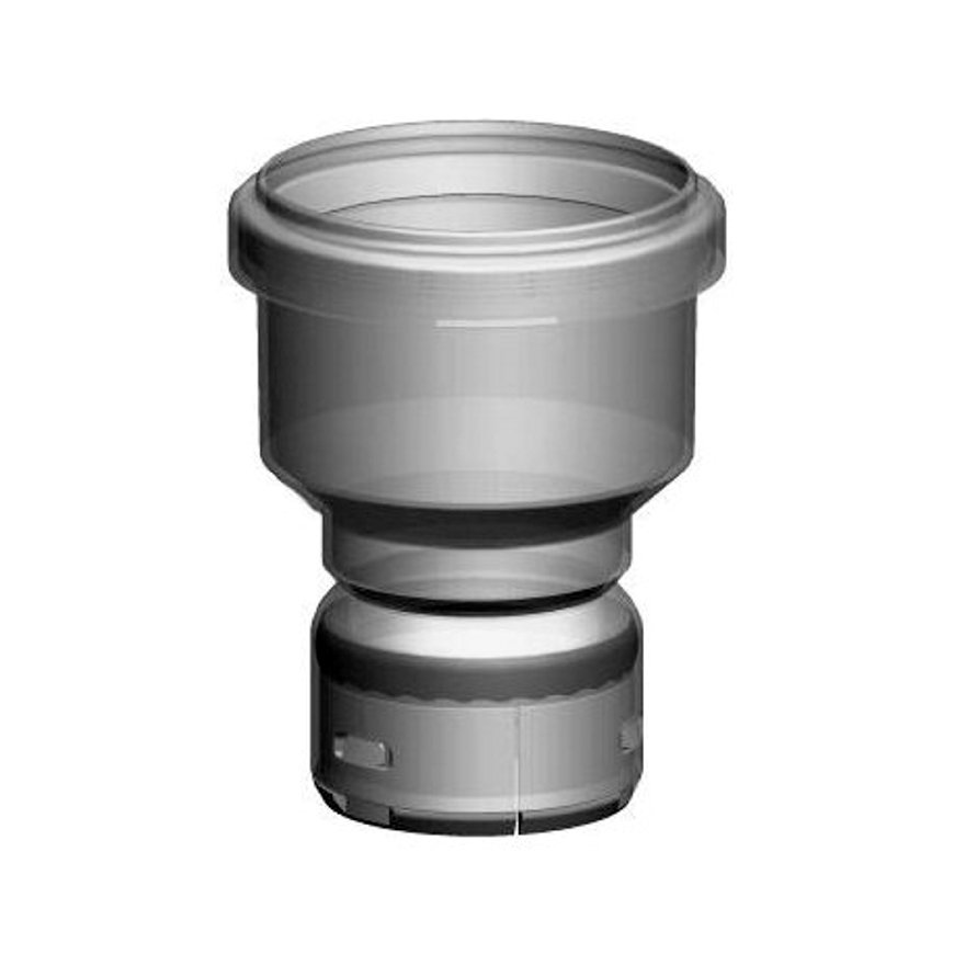 Ubbink koppelstuk, Rolux Flex, flex - mof, pp, 60 x 80 mm 